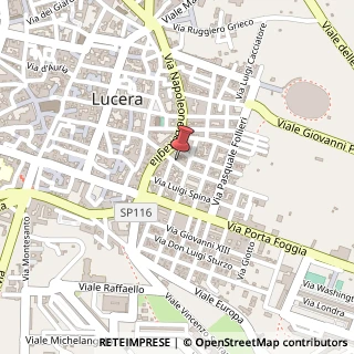 Mappa Via Leone Ferrone, n. 18, 71036 Lucera, Foggia (Puglia)