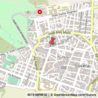 Mappa Piazza tribunali, 71036 Lucera, Foggia (Puglia)