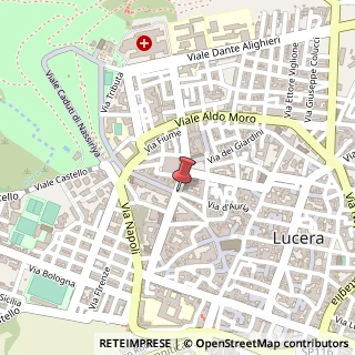 Mappa Via Maddalena Candida Mazzaccara, 28, 71036 Lucera, Foggia (Puglia)