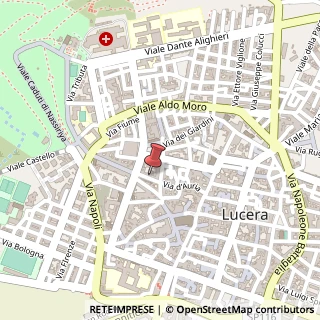 Mappa Via Maddalena Candida Mazzaccara, 11, 71036 Lucera, Foggia (Puglia)