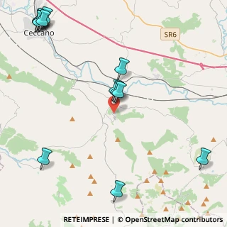 Mappa Via dell'Orologio, 03020 Castro dei Volsci FR, Italia (6.32692)