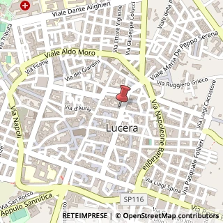 Mappa Via Lorenzo Frattarolo, 58-60, 71036 Lucera, Foggia (Puglia)
