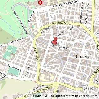 Mappa Via Giovanni Bovio, 13, 71036 Lucera, Foggia (Puglia)