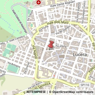 Mappa Via cairoli 52, 71036 Lucera, Foggia (Puglia)