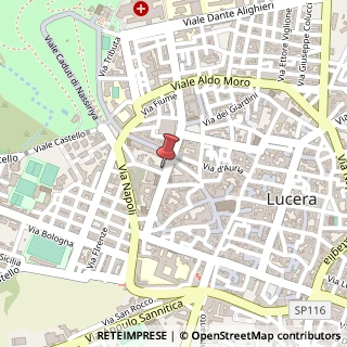 Mappa Via Beato Agostino Casotti, 5, 71036 Lucera, Foggia (Puglia)