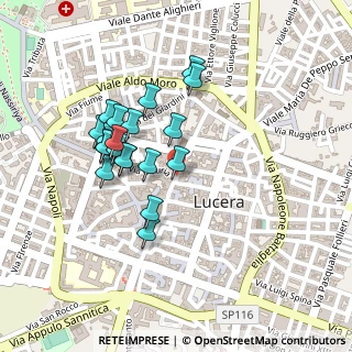 Mappa Via Michele Schiavone, 71036 Lucera FG, Italia (0.211)