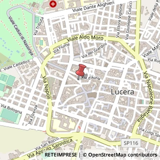 Mappa Via Giovanni Bovio,  10, 71036 Lucera, Foggia (Puglia)