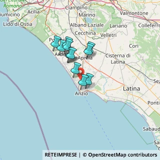 Mappa Via E. Cecconi, 00042 Anzio RM, Italia (10.135)