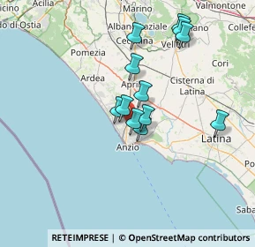 Mappa Cavalcavia Lavinio, 00042 Anzio RM, Italia (12.33833)