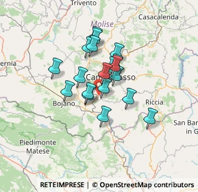 Mappa Contrada Monteverde, 86019 Vinchiaturo CB, Italia (9.99105)