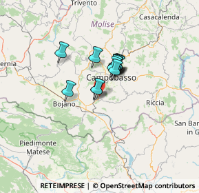 Mappa Contrada Monteverde, 86019 Vinchiaturo CB, Italia (8.07769)