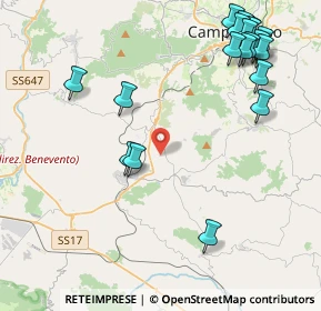 Mappa Contrada Monteverde, 86019 Vinchiaturo CB, Italia (5.7325)