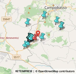 Mappa Contrada Monteverde, 86019 Vinchiaturo CB, Italia (2.867)