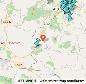 Mappa Contrada Monteverde, 86019 Vinchiaturo CB, Italia (6.91667)