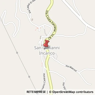 Mappa Via Quinto Tasciotti, 5, 03028 San Giovanni Incarico, Frosinone (Lazio)