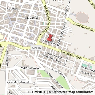 Mappa Via Raffaele Paolillo, 9, 71036 Lucera, Foggia (Puglia)