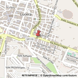 Mappa Via Porta Foggia, 17, 71036 Lucera, Foggia (Puglia)