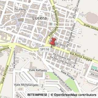 Mappa Via Porta Foggia, 5, 71036 Lucera, Foggia (Puglia)