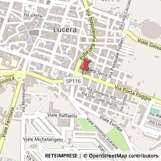 Mappa Via A Porta Foggia, 8, 71036 Lucera FG, Italia, 71036 Lucera, Foggia (Puglia)