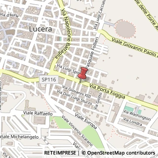 Mappa Via Porta Foggia, 57, 71036 Lucera, Foggia (Puglia)