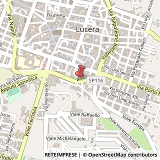 Mappa Via Luciano Manara, 46, 71036 Lucera, Foggia (Puglia)