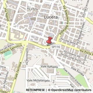Mappa Via Vittorio Veneto, 23, 71036 Lucera, Foggia (Puglia)