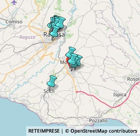 Mappa Via Tevere, 97015 Modica RG, Italia (7.12571)