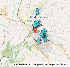 Mappa Via Modica Ragusa, 97015 Modica RG, Italia (1.12909)