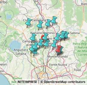 Mappa Via S. Pellegrino, 00067 Morlupo RM, Italia (10.7845)