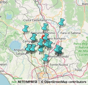 Mappa Via S. Pellegrino, 00067 Morlupo RM, Italia (10.8455)