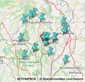 Mappa Via S. Pellegrino, 00067 Morlupo RM, Italia (6.3475)