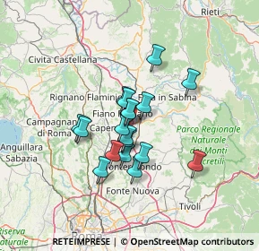 Mappa Diramazone Salaria S.S.4 DIR., 00065 Fiano Romano RM, Italia (9.93111)