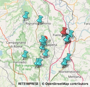 Mappa Via Mossa dei Barberi, 00067 Morlupo RM, Italia (7.61944)