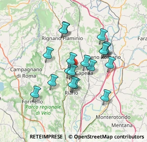 Mappa Via Mossa dei Barberi, 00067 Morlupo RM, Italia (6.03111)