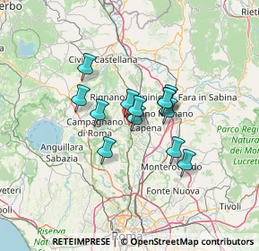 Mappa Via Flaminia, 00067 Morlupo RM, Italia (9.55)