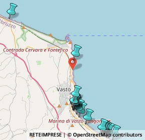 Mappa Via Vignola primo, 66054 Vasto CH, Italia (6.2055)