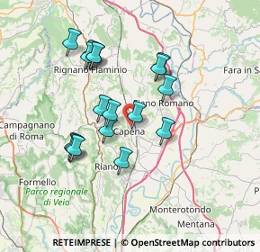 Mappa Via Martolana, 00060 Capena RM, Italia (6.72)