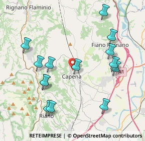 Mappa Via Martolana, 00060 Capena RM, Italia (4.57357)