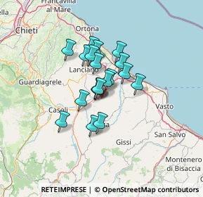 Mappa Paglieta, 66041 Atessa CH, Italia (9.24263)