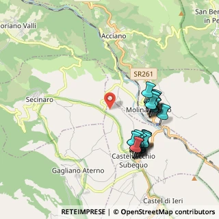 Mappa Valle Subequana, 67020 Molina Aterno AQ, Italia (1.95556)