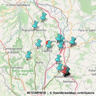 Mappa Via Germania, 00060 Capena RM, Italia (8.9615)
