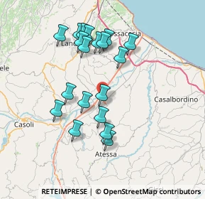 Mappa Via Napoli, 66041 Atessa CH, Italia (7.30263)