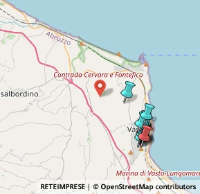 Mappa Via Defenza, 66054 Vasto CH, Italia (4.62083)