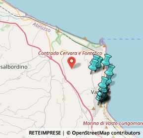 Mappa Via Defenza, 66054 Vasto CH, Italia (4.357)