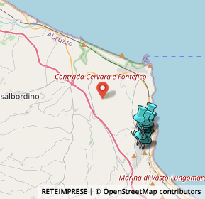 Mappa Via Defenza, 66054 Vasto CH, Italia (4.42769)