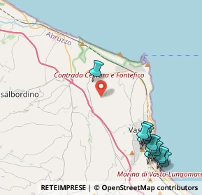 Mappa Via Defenza, 66054 Vasto CH, Italia (5.86833)