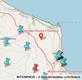 Mappa Via Defenza, 66054 Vasto CH, Italia (6.17867)