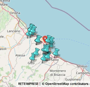 Mappa Via Defenza, 66054 Vasto CH, Italia (10.209)
