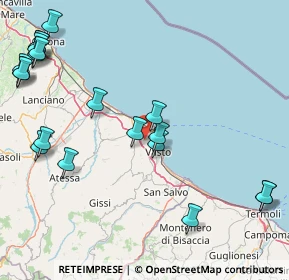 Mappa Via Defenza, 66054 Vasto CH, Italia (22.9485)