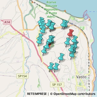 Mappa Via Defenza, 66054 Vasto CH, Italia (1.62593)